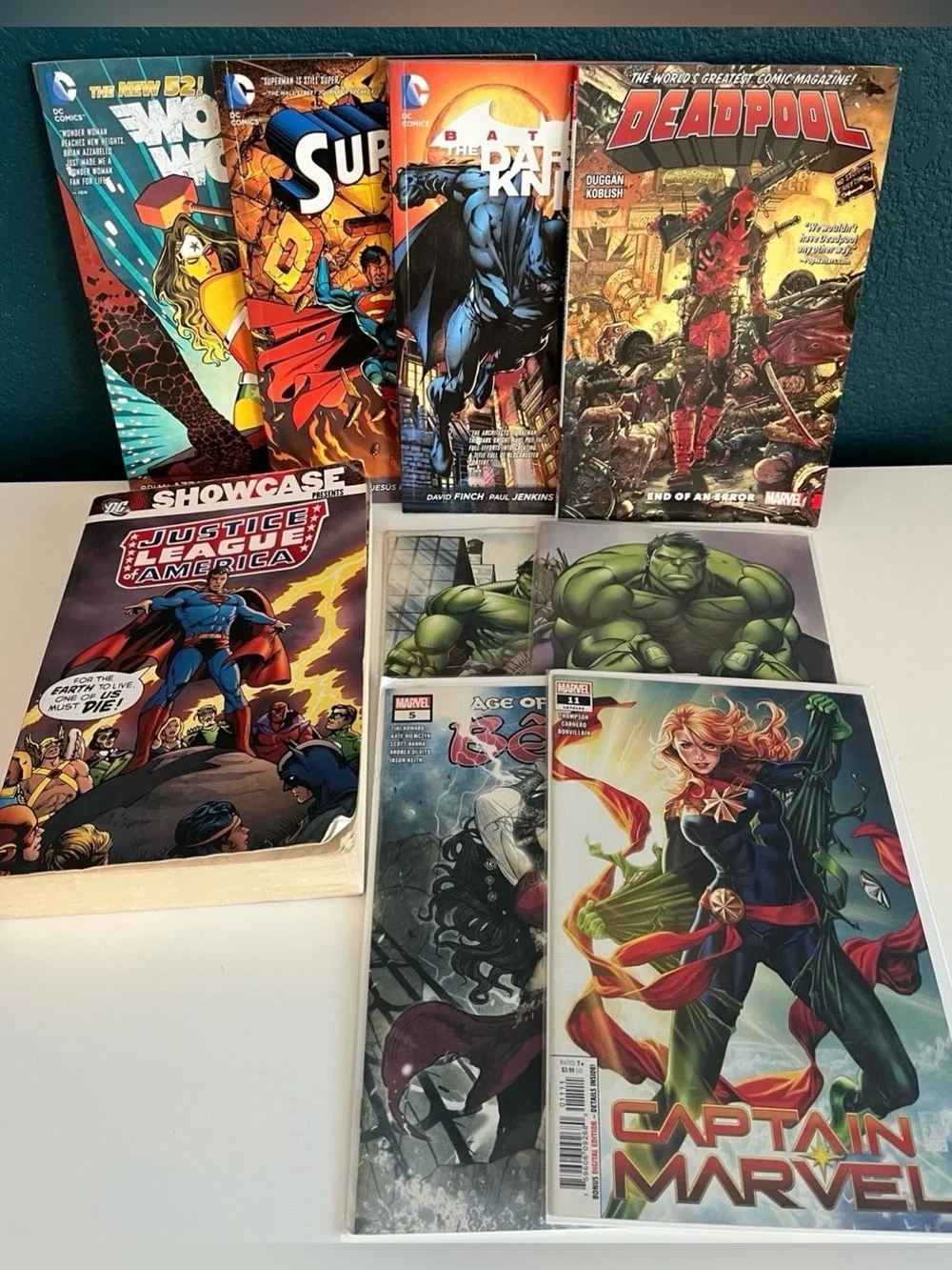 Marvel & DC Comics WonderWomen Superman Batman Hulk Dead-pool Justice League
